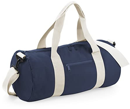 BagBase BG140 Original Barrel Bag – French Navy/Off White