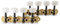 GEWA Mécanique Mandoline Antique bruni Pour mandolines à tête fenêtre