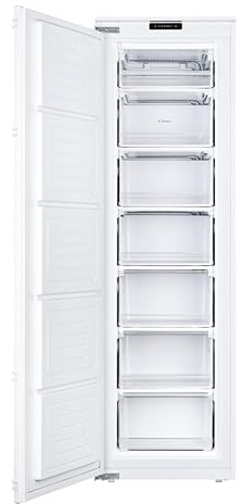 Candy CUS518EWK Integrated Upright Freezer 204L Total Capacity, White, E Rated
