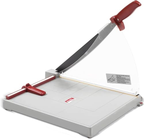 BWPURWDFH Model A3 Paper Cutter - Precision Guillotine Lever Cutter for Paper, Photo, Craft Paperboard, Etc. - Bench Tools