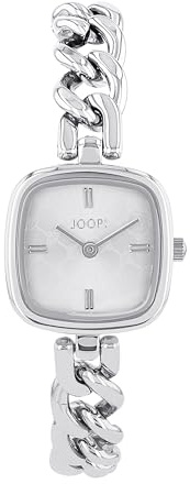 JOOP! Armbanduhr Damen Quarzuhr Analog, mit Edelstahl Armband, Silber, 3 bar Wasserdicht, Kommt in Uhren Geschenk Box, 2038612