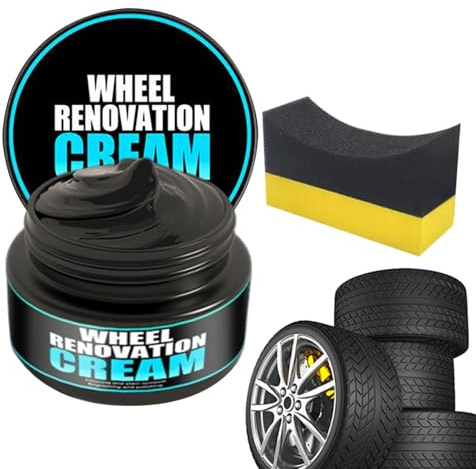 Générique Cire pour Pneus,Crème Entretien Roues | Crème Anti-Rayures pour Nettoyage Et Polissage De Pneus De Voiture pour Atelier, Garage Et Domicile