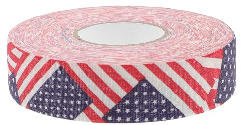 Alasum Ruban Adhésif Antidérapant pour Bâton de Hockey sur Glace 2,5 Cm X 25 M, Tissu Coton Respirant Absorbant la Transpiration, Protège-Raquette Hockey, pour Sports de Glace