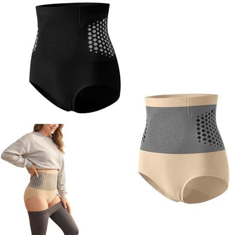 1/2/3 Pack 4 En 1 Pantalones Cortos termogénicos para Esculpir quemagrasas, Pauraju Pantalones Cortos moldeadores de Cuerpo con Control de Barriga de Cintura Alta para Mujeres, Pantalones de Yoga