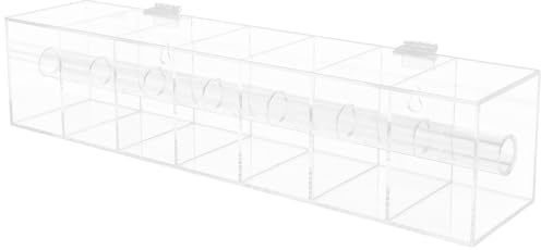 WRITWAA Dispenser di etichette adesive in acrilico - 7 scomparti con etichetta per ogni giorno della settimana - Porta etichette alimentari per la gestione dell'inventario e la preparazione dei