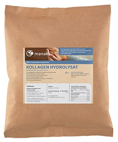 manako Kollagen Hydrolysat (Collagen) Pulver, 1000 g Beutel