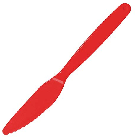 Olympia Kristallon PC Knife Red - 180mm 7 1/10 (Pack 12)
