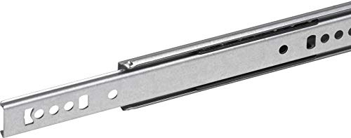 Meister 380789 bola Precisión Guías de, 310 mm | Capacidad de carga de 15 kg – Fácil manejo – Con tope – Extractor de rodillos – Cajones – Rieles de cajón