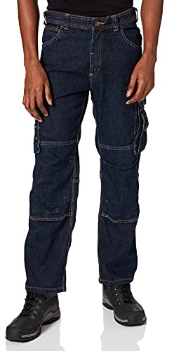 DASSY® Knoxville Stretch-Arbeitsjeans mit Kniepolstertaschen - Größe 50 - JEANSBLAU