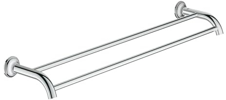 Grohe Essentials Authentic Doppel-Badetuchhalter, 1 Stück, chrom, 40654001