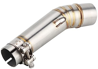 Qiilu Moto syst¨¨mes d'¨¦chappement Extr¨¦mit¨¦s de tuyau, Tuyau interm¨¦diaire de liaison d'¨¦vent d'¨¦chappement de moto pour NC700X NC750X NC750S NC700S 2012-2017