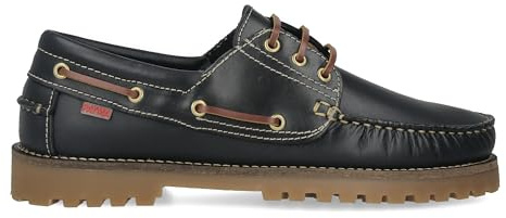 Scarpe da Barca Uomo Donna in Pelle Marroni Casual 3 Occhielli Gomma