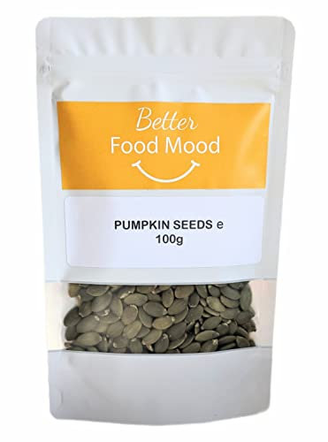 BetterFoodMood Raw Pumpkin Seeds 100g | Ready to Eat | Unsalted Unroasted | Rich in Antioxidants | High in Protein | For Smoothies, Oatmeal, Baking