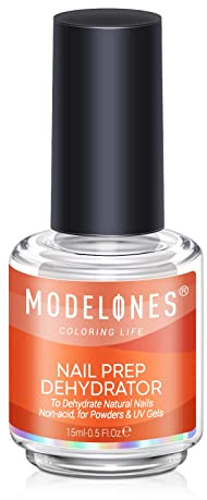 Modelones Nail Prep Nail Dehydrator Ongle 15ml, Nail Prep Vernis Semi Permanent pour Manucure Kit