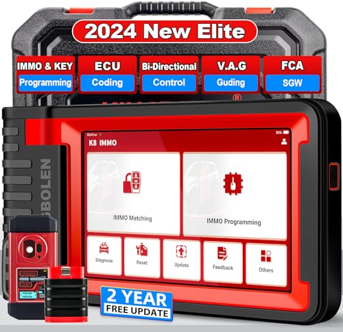 KINGBOLEN K8 IMMO Obd2 Diagnosegerät Für Alle Fahrzeuge,Vollständige Schlüsselprogrammierung Obd2 Diagnosegerät Auto Mit 24 Reset Service,ABS, Öl, EPB, DPF USW.
