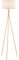 Home Sweet Home Moderner Gold Metall Stehlampe | 53/53/138cm ｜mit E27 LED-Lichtquelle 4W 2700K | Stehleuchte Retro mit Dreibeinstativ| Mit Weiß Lampenschirm｜fur Schlafzimmer