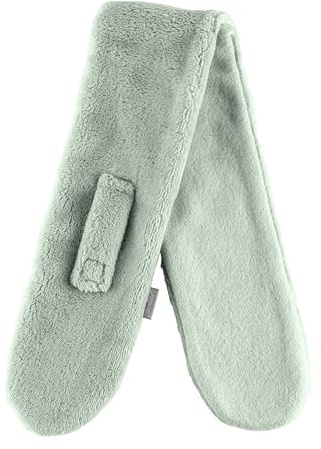 Sterntaler Unisex Kinderschal aus Teddyflausch, steingrün, 70