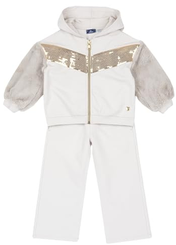 Chicco, Tuta Bambina con Felpa e Pantaloni Lunghi, Comoda e alla Moda, in Morbido Tessuto Felpato, Abbigliamento Bambina, Designed in Italy
