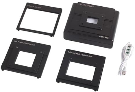 MegLob Scanner di Pellicole Mobile, Visualizzatore Negativo del Film LED Portatile, Generatore di Immagini Duplicate, per Diapositiva E Copia Negativa, È Dotato di 135/6X4.5/6X6/6X7/6X8/6X9/4X5