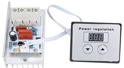 Régulateur de Tension Numérique SCR 10 000 W, Variateur de Vitesse, Thermostat AC 220 V 80 A, pour Cuisinières électriques, Chauffe-eau et Variateurs de Vitesse de Moteur