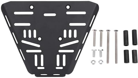 Ausla Motorcycle Top Case Mounting Plate Adapter, Carbon Steel Tail Box Support Bracket Rear Luggage Rack Helmet Boxes Carrier Rack for Motor FORT 250