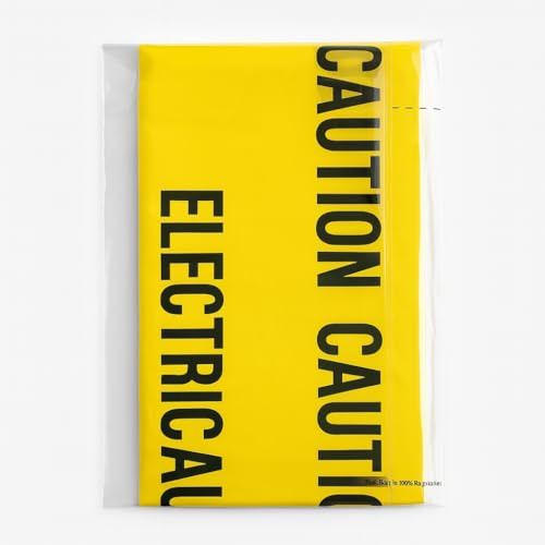 315 Supplies CAUTION ELECTRICAL Warning Tape – 25m Length – Bright Yellow Underground Safety Marker Tape for Cable Identification – Heavy-Duty, Weatherproof, Flat-Packed for Easy Storage (25 Metres)