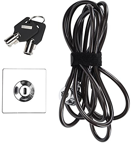 OEBUAFI Câble de Verrouillage pour Ordinateur Portable, Verrou de sécurité avec Câble en Acier Rotatif à 180 Degrés, pour la Plupart des Ordinateurs Portables, Moniteurs, Projecteurs