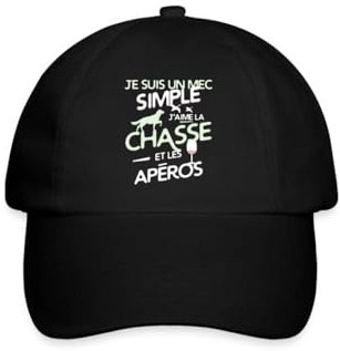Spreadshirt J'aime Chasse Et Apéros Cadeau Chasseur Casquette Classique