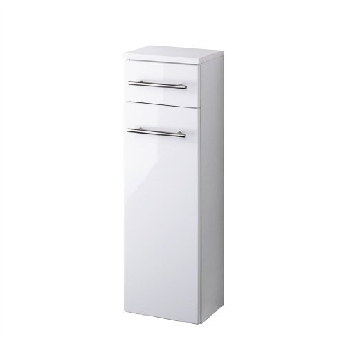 Held Möbel 047.2096 Parma Unterschrank , 1 türig / 1 Schubkasten / 1 Einlegeboden / 25 x 79 x 20 cm, Hochglanz-weiß