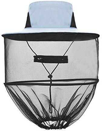 FakeFace Imkerhut mit Schleier Mückennetz Cowboyhut Moskito Kopfnetz Hut Faltbar Angler Netz Hut Fischerhut Sonnenhut Gartenhut Imker Zubehör Imkerkleidung