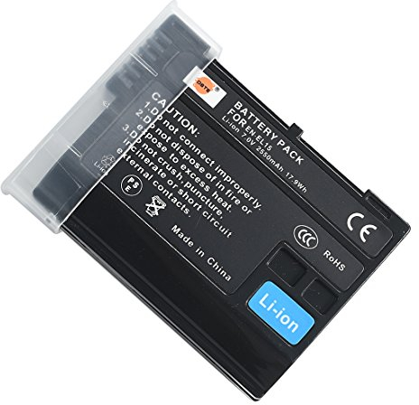 DSTE Electron EN-EL15 ENEL15 Ersatz Batterie Akku Kompatibel mit Nikon Z6 Z7 D500 D600 D610 D800 D850 D800E D750 D7000 D7100 D7200, JIA117A1