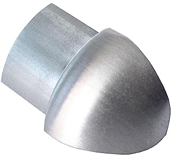 Dalsys 10mm Coin Extérieur Rail Quart de Rond Inox Brossé, Accessoire Carrelage