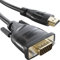 HDMI-VGA adapter cable – 2m (HDMI to VGA, High Speed HDMI/15-pin D-sub, monitor cable to connect PCs, laptops, and other HDMI devices to VGA screens at Full HD/1080p and a fast 60Hz) by CableDirect