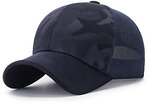Gorra de béisbol para hombre y mujer, gorra de malla transpirable de camuflaje, gorra de camionero, gorra de verano, protección UV, gorra de béisbol, al aire libre, deporte, gorra ajustable para