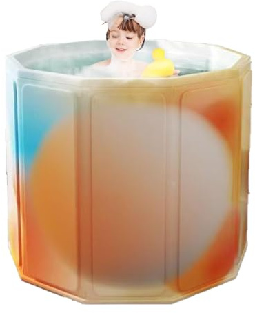 Faltbare Badewanne für Kinder – tragbare Sitzbadewanne für Erwachsene | Faltbarer Sitz-Badeeimer für Zuhause