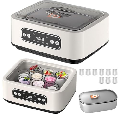 Yogurt Maker Machine, 2025 Probiotic Yogurt Maker with Temperature Control 36 Hour, 1.6L Euro Cheese Cuisine Greek Yogurt Yoghurt Yougurt Natto Maker, LCD Display, Kitchen Gadgets