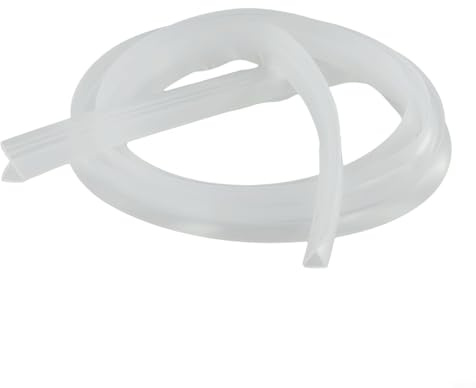 Eawfgtuw Striscia di guarnizione per porta del bagno da 2 m, per porte in vetro, 6/8/10/12 mm, in gomma siliconica, impermeabile, paraspifferi per porta della doccia (8 mm)
