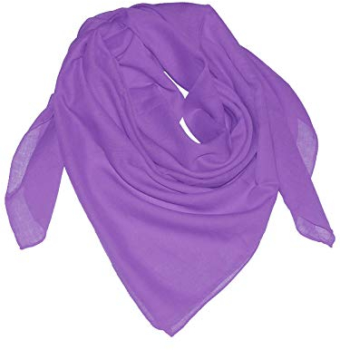 Harrys-Collection Damen Herren Baumwolltuch in vielen Farben 100 x 100 cm, Größen:Einheitsgröße, Farben:lila