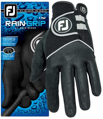 Footjoy Raingrip Golfhandschuhe für Damen, Schwarz, S