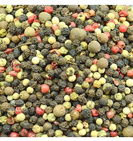 Lot de 5 poivrons (noir, blanc, rose, vert, jamaïque) - 380 g