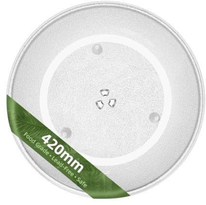 Gemroom 16.5 Microwave Turntable Plate for Whirlpool Microwave Glass Plate