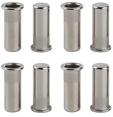 LJFMDLN 80pcs Flat Head Rivet Nuts Sealed Stainless Steel Blind Threaded Inserts Nut Closed End Hermetic Waterproof Nut (Size : M8)