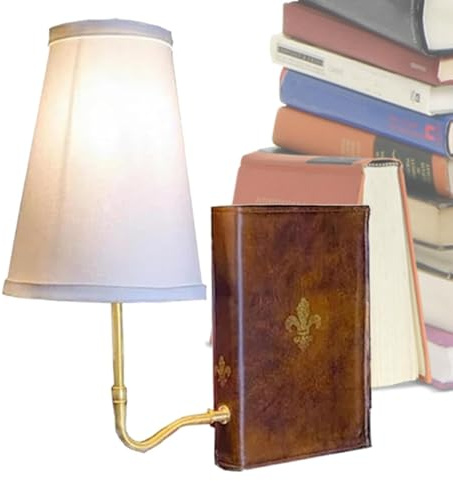 Lámpara De Sobremesa Con Diseño De Libro Vintage, Luz Nocturna De Estantería, Luces LED De Pantalla De Lino, Lámpara Decorativa