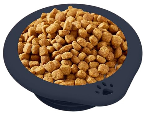 Gamelle Portable pour Chien - 300ml Bol À Nourriture Pliable avec - Gamelle en Silicone pour Animaux | pour Voyage Camping Randonnée Sac à Dos Extérieur Chiens de Petite Moyenne et Grande Taille
