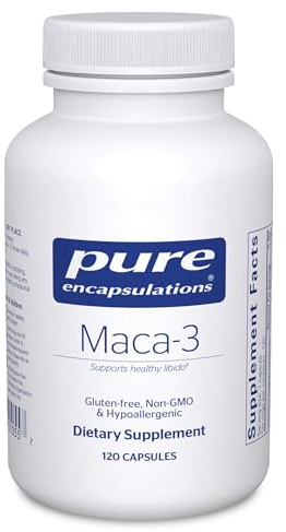 Pure Encapsulations Maca-3 | Hypoallergenic Supplement Promotes Healthy Libido and Reproductive System Function | 120 Capsules