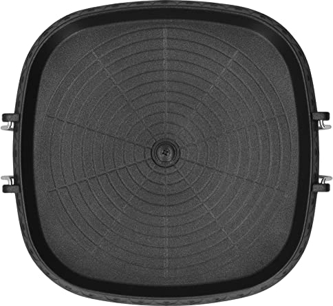 Sartén para barbacoa, 36x36x2cm, forma cuadrada, alta conductividad térmica, sartén para acampar, Maifanstone, horno de casete para exteriores, apariencia Teppanyaki, sartén para parrilla