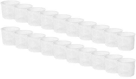 20 x Moldes para Queso 5,5x5 cm – Tamaño Compacto, Para Elaboración de Mini Quesos Camembert, Ricotta, Brie