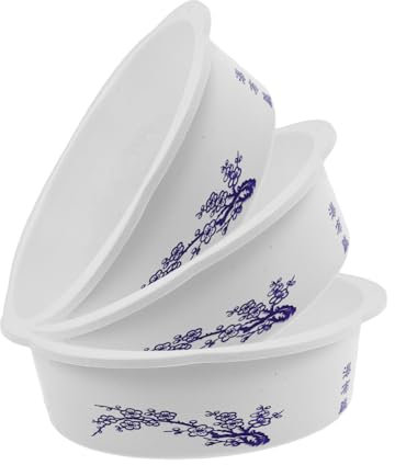 Cabilock Lot De 3 Bols À Fleurs De Lotus pour Plantes Aquatiques Dintérieur Pots De Fleurs Hydroponiques Bonsaïs Imprimés Décoratifs Petits Et Peu Encombrants Design Étanche