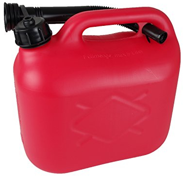 All Ride 871125200936 Jerry Can with Tap Red Flexible 5L 300g