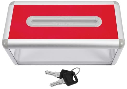 JOINPAYA Boîte à Cartes de Visite de Bureau avec Serrure Étui Transparent pour Rangement Sécurisé Capacité Moyenne pour Cabinets Médicaux Salons Professionnels et Commerces